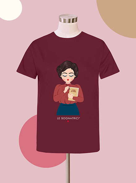 T-shirt Mia - Burgundy